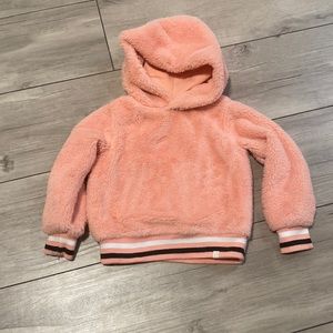 So soft peach pull over hoodie sweatshirt, 3T